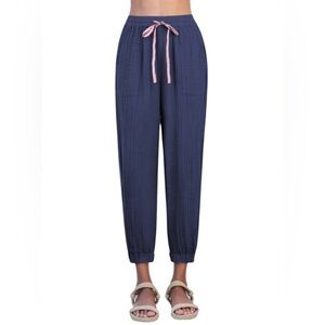 SUNDRY NWT Sz S Navy Cotton Gauze Joggers
